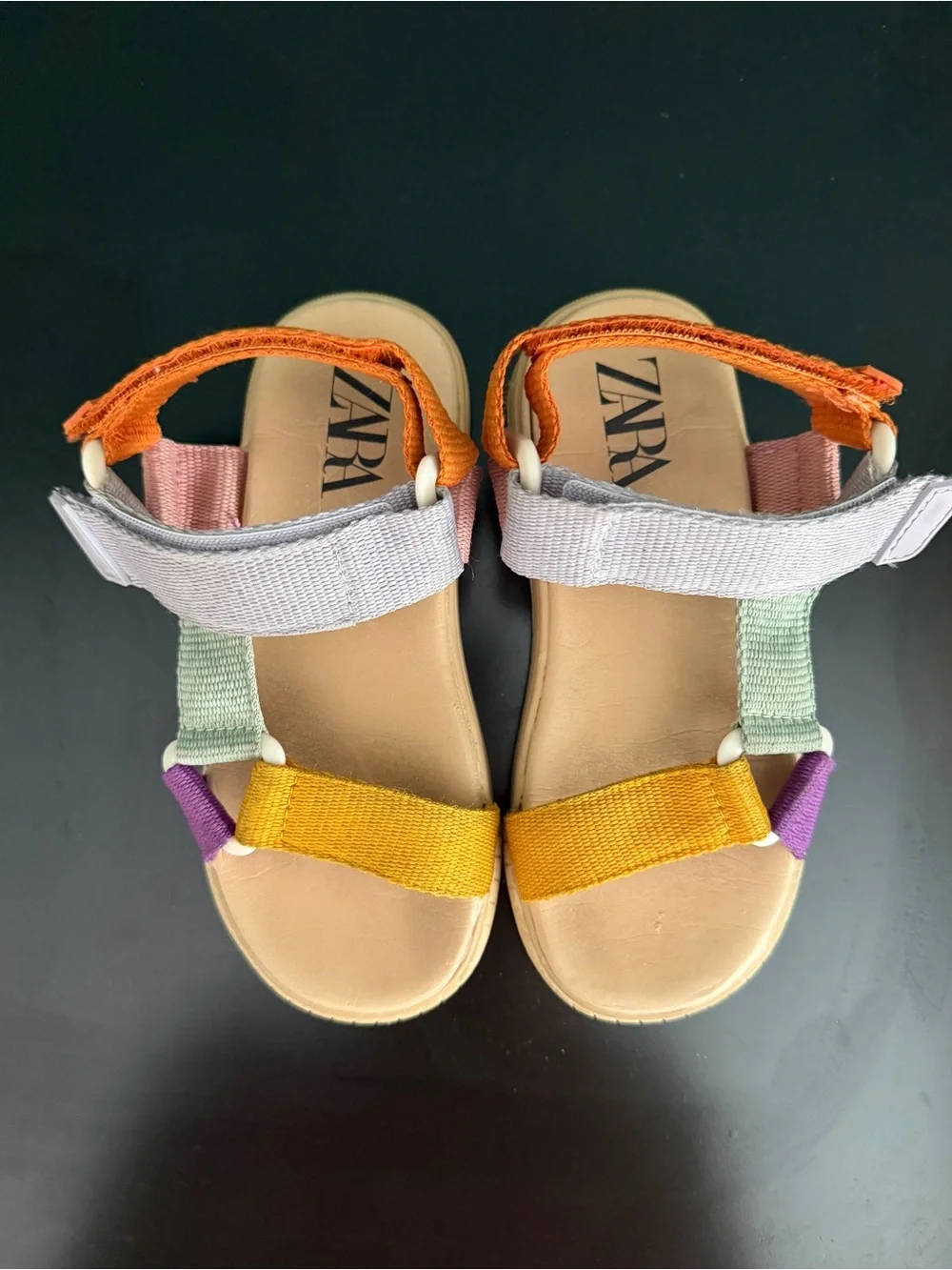 Zara Vibrant Color Block Sandals